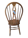 Set of 3 Vintage Oak Windsor Bow-Back Dining Chairs