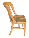 Vintage Oak Curved Back Spindle Dining Chair