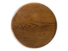 Pair of Vintage Oak Wooden Round Seat Bar Stools
