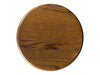 Pair of Vintage Oak Wooden Round Seat Bar Stools