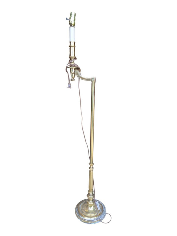 Vintage Stiffel Brass Swing Arm Floor Lamp