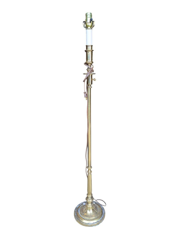 Vintage Stiffel Brass Swing Arm Floor Lamp