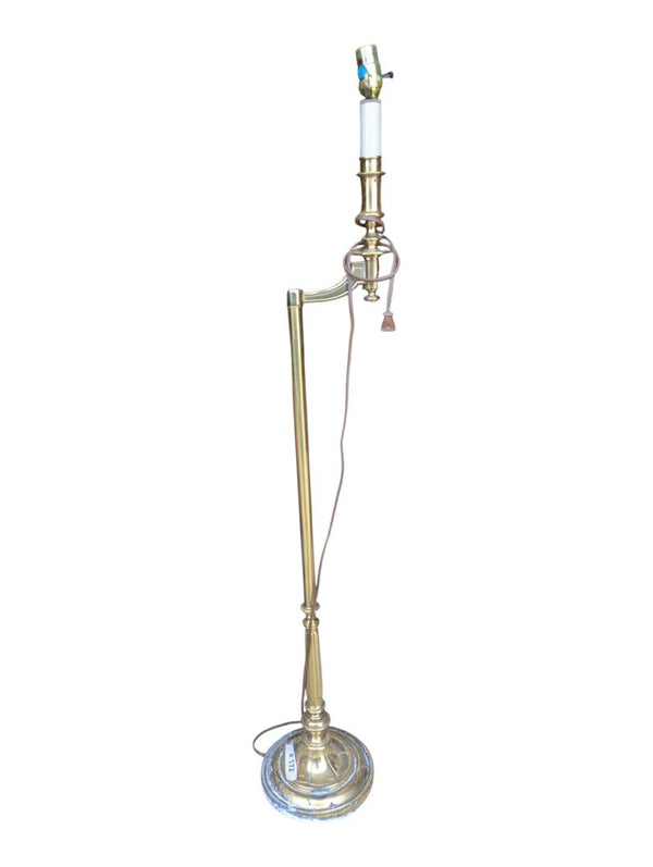 Vintage Stiffel Brass Swing Arm Floor Lamp