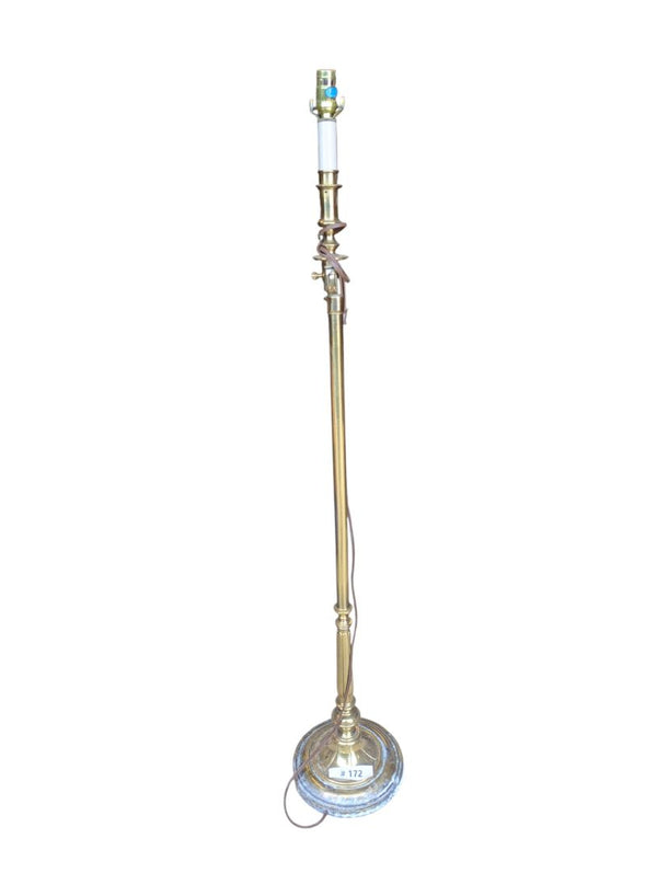 Vintage Stiffel Brass Swing Arm Floor Lamp