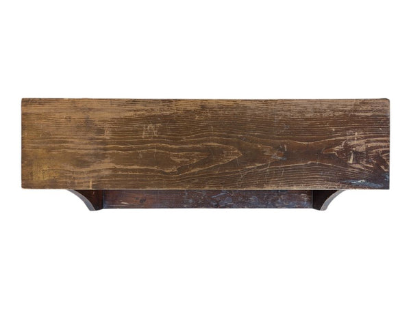 Vintage Rustic Wooden Two-Tier Open Shelf