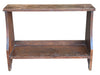 Vintage Rustic Wooden Two-Tier Open Shelf