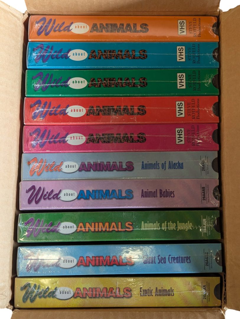Wild About Animals VHS Documentary Collection – 10 Tapes