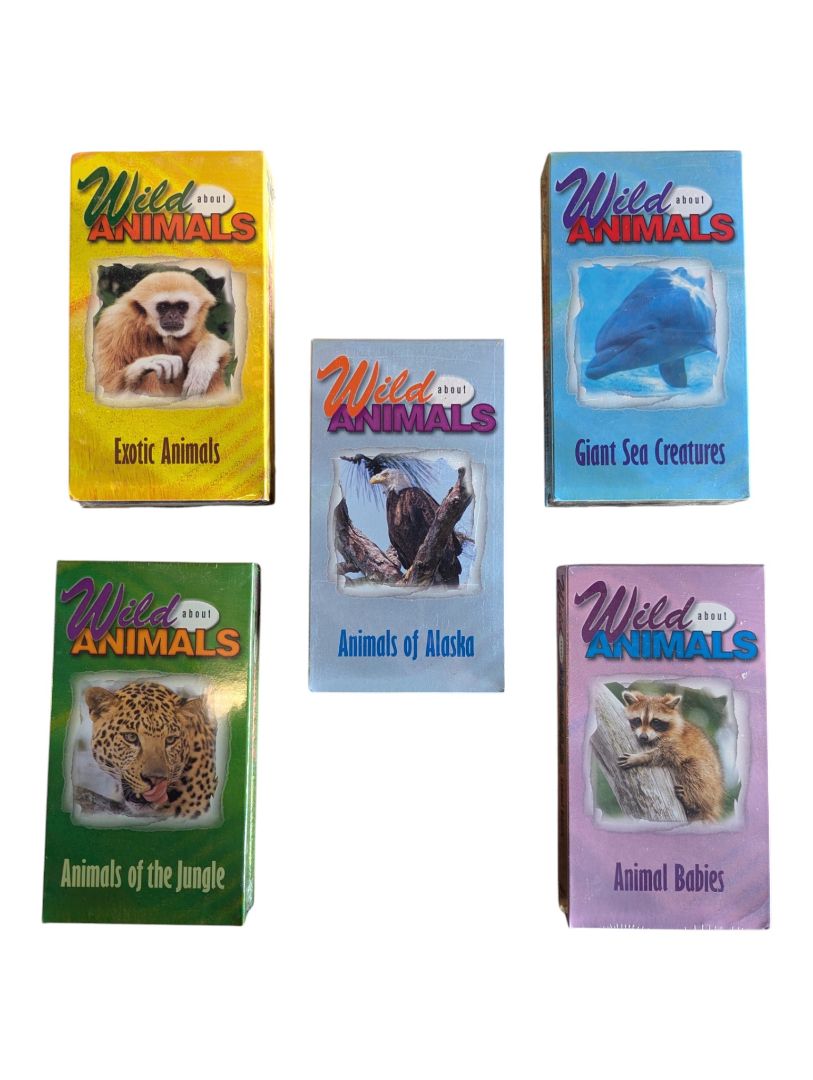 Wild About Animals VHS Documentary Collection – 10 Tapes
