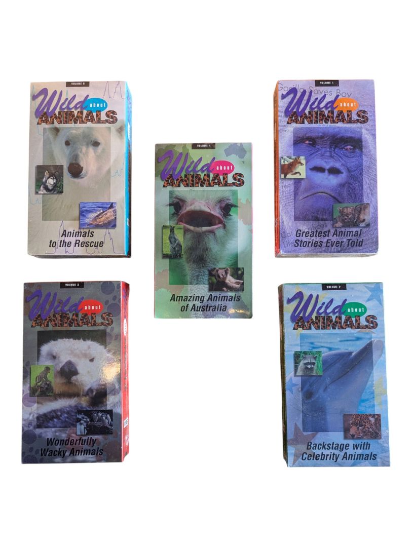 Wild About Animals VHS Documentary Collection – 10 Tapes