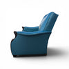 Vintage Reupholstered Turquoise / Peacock Blue Recliner Lounge Chair – Design No. 184 “LA Z BOY”