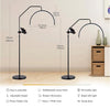 NEW LeeZM Adjustable LED Floor Lamp