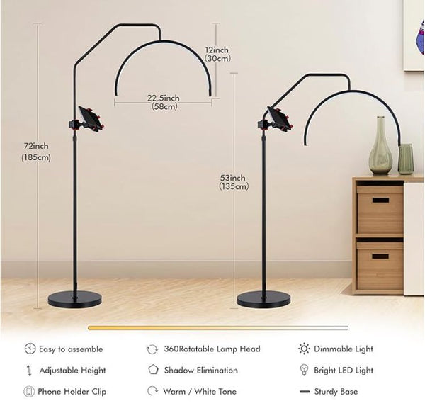 NEW LeeZM Adjustable LED Floor Lamp