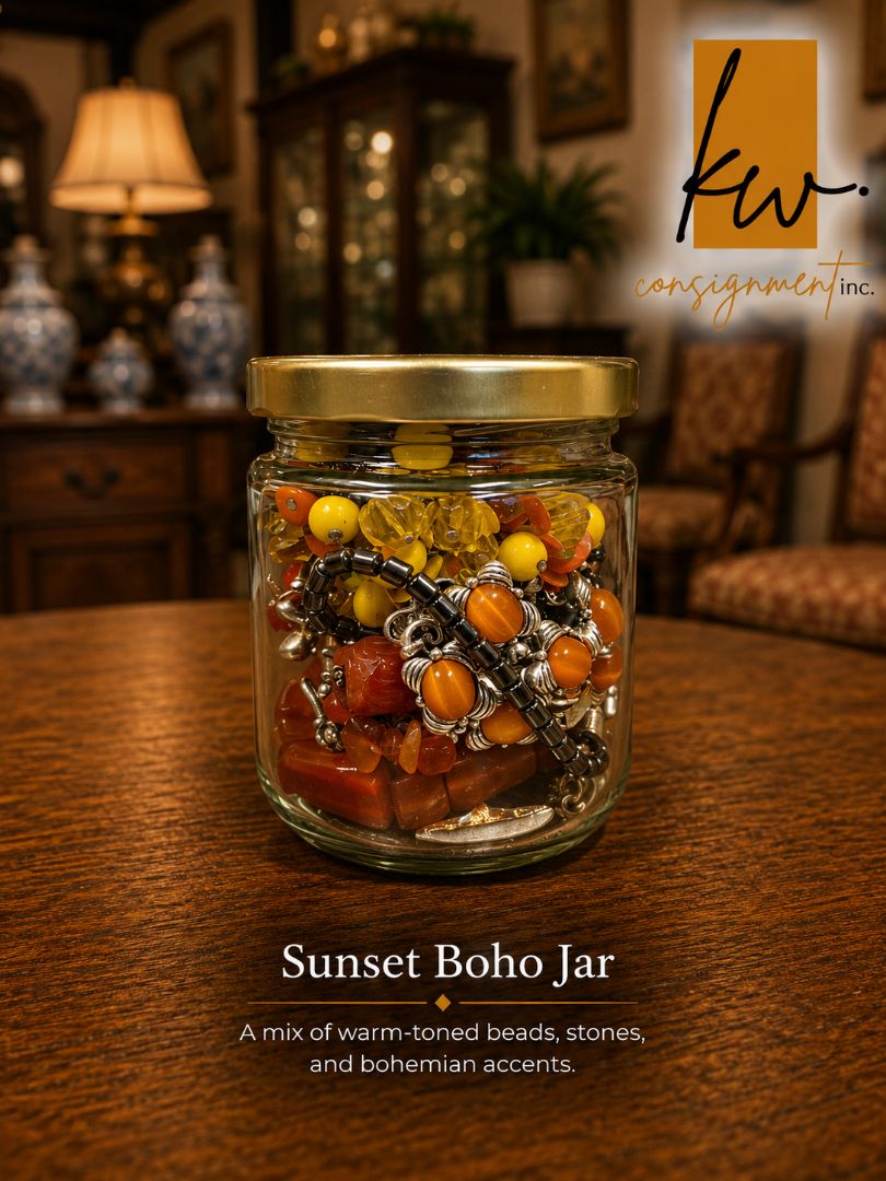 Sunset Boho Curated Costume Jewelry Jar