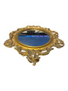 Ornate Vintage Gold Oval Wall Mirror