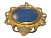 Ornate Vintage Gold Oval Wall Mirror