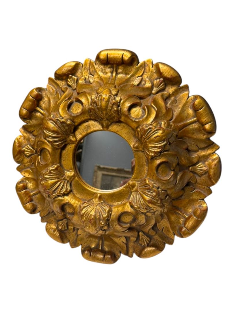 Hand-Finished Ornate Gold Wall Mirror
