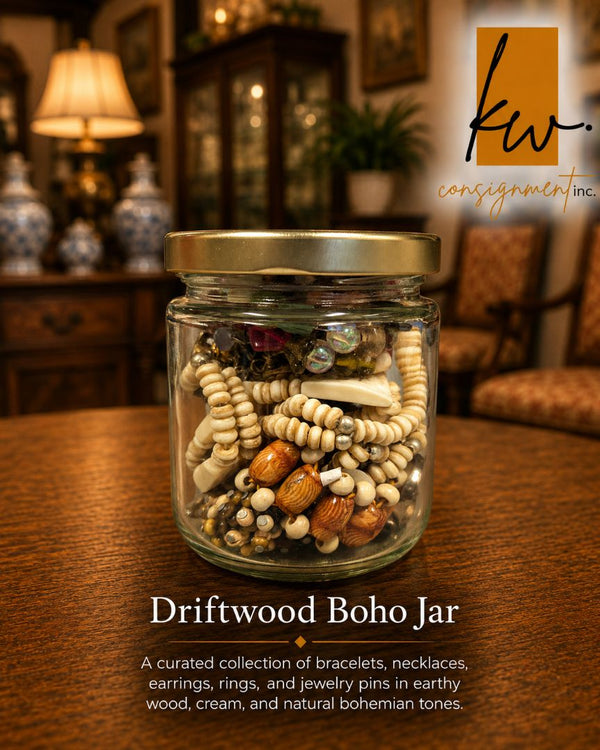 Driftwood Boho Jar – Earth-Tone Costume Jewellery Collection
