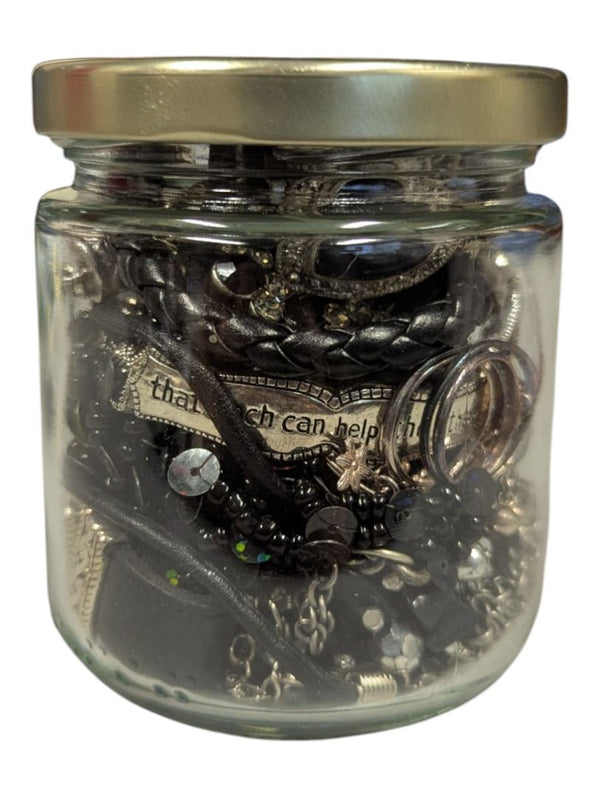 The Gothic Noir Curated Costume Jewelry Jar