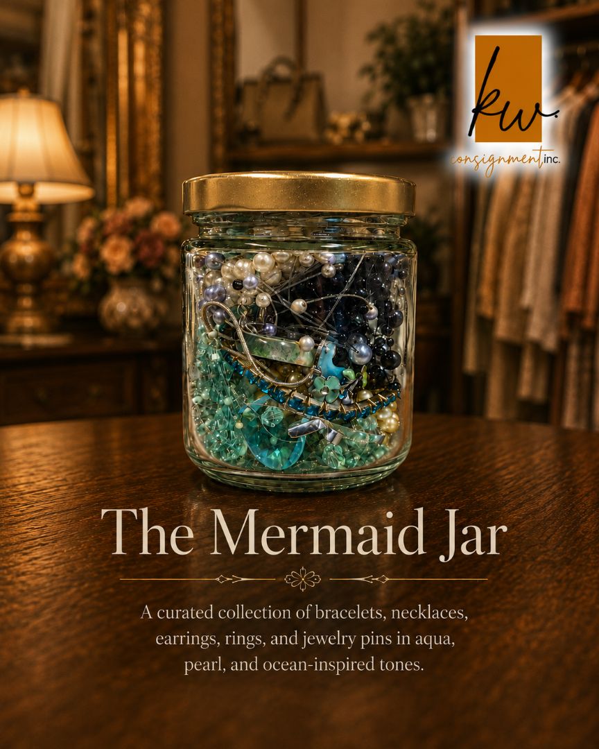 The Mermaid Curated Costume Jewelry Jar