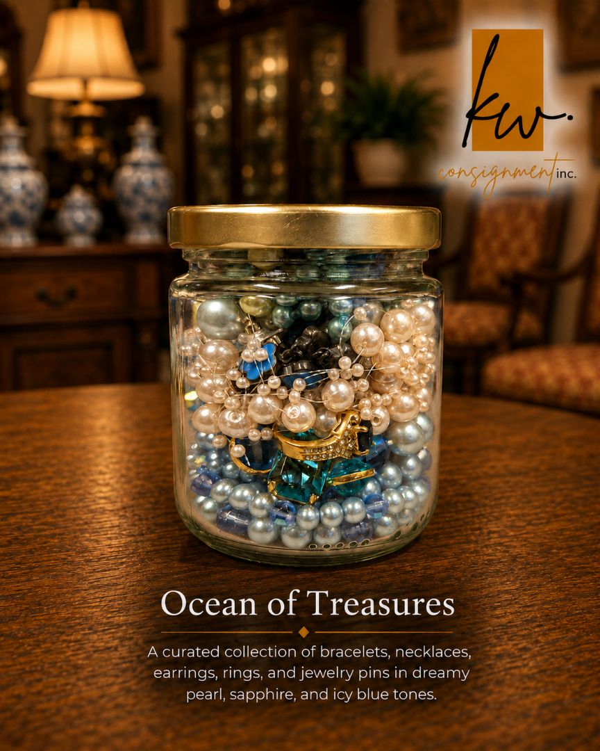 Ocean of Treasures Curated Costume Jewelry Jar