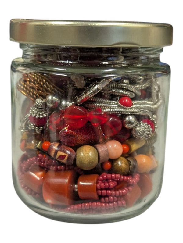 Crimson Spice Jar – Red, Coral & Warm-Tone Costume Jewellery Collection