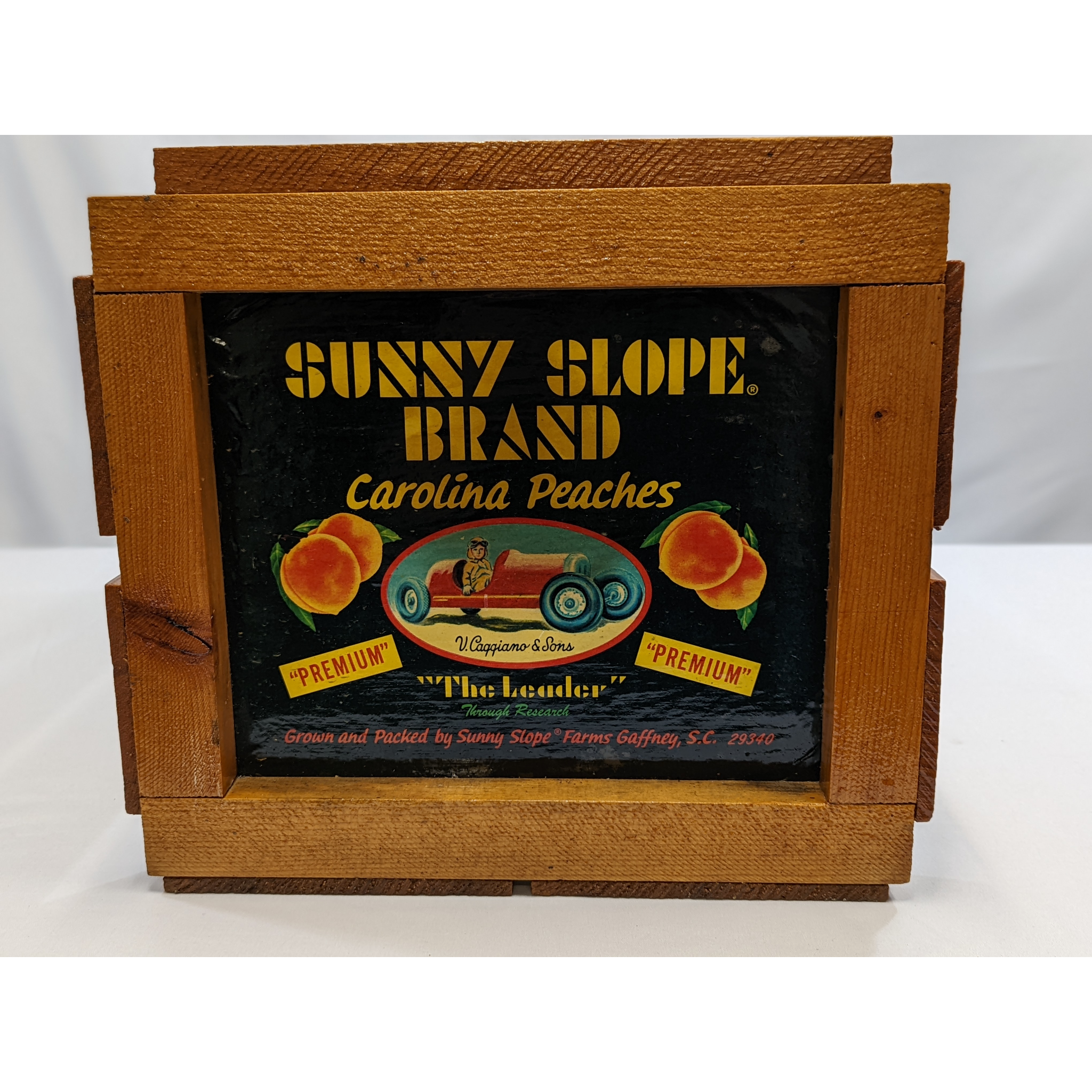 Wooden Sunny Slope Carolina Peaches Crates Furniture & Home Decor KW Consignment Inc. 156.94