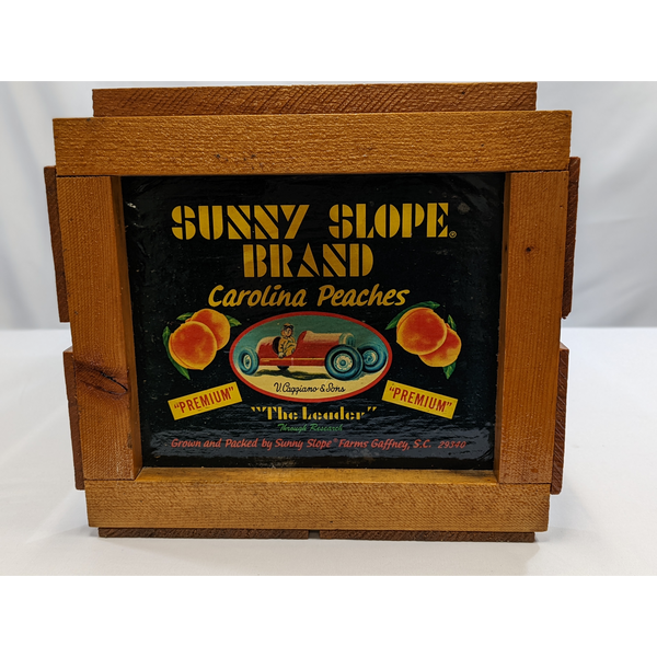 Wooden Sunny Slope Carolina Peaches Crates Furniture & Home Decor KW Consignment Inc. 156.94