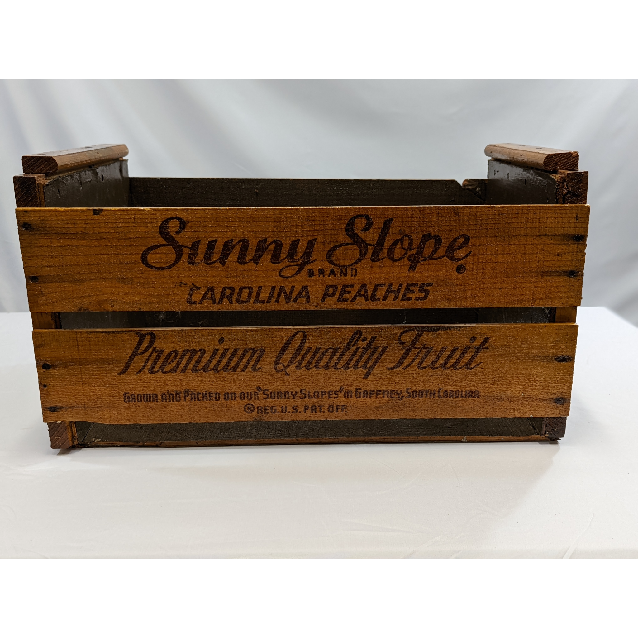 Wooden Sunny Slope Carolina Peaches Crates Furniture & Home Decor KW Consignment Inc. 156.94