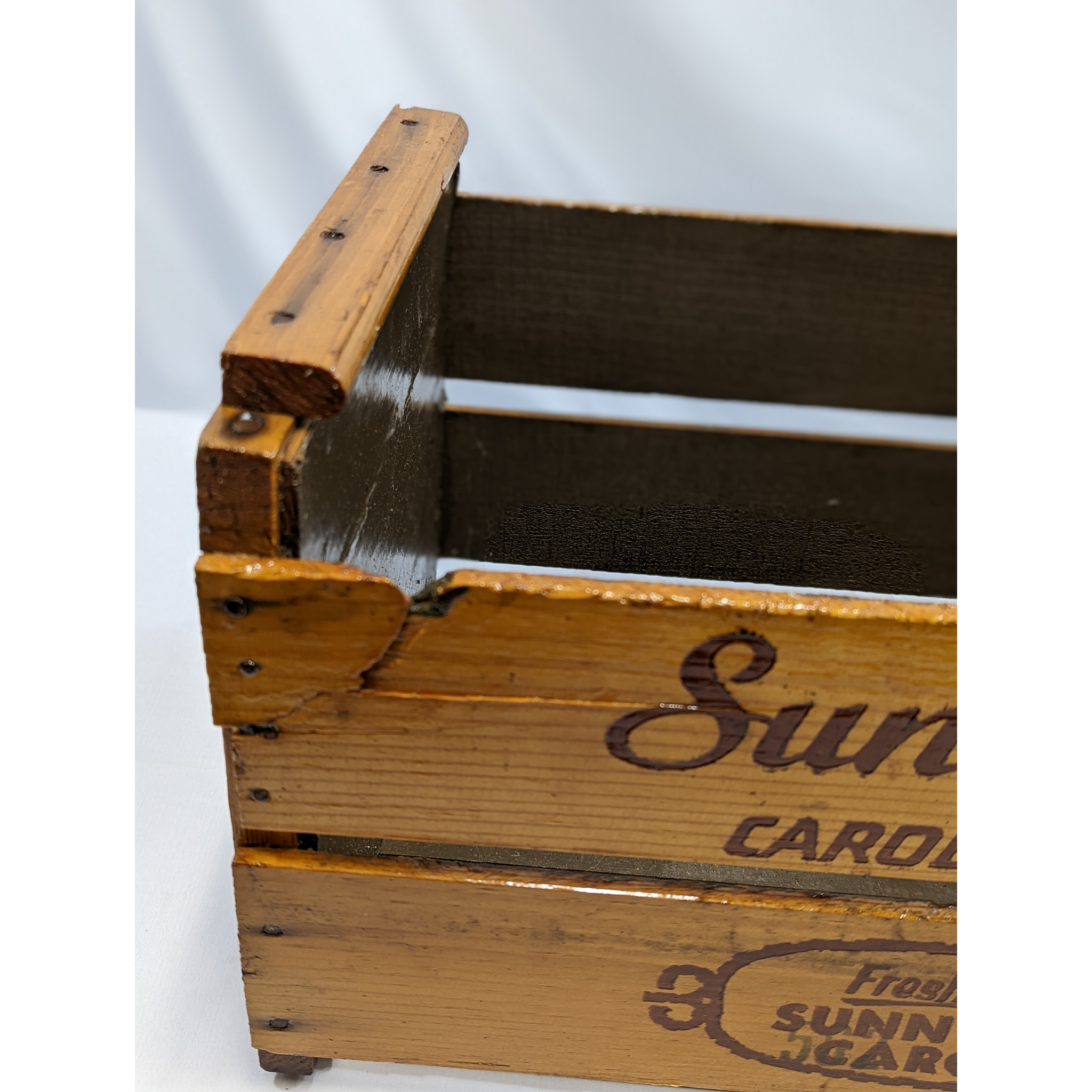 Wooden Sunny Slope Carolina Peaches Crates Furniture & Home Decor KW Consignment Inc. 156.94
