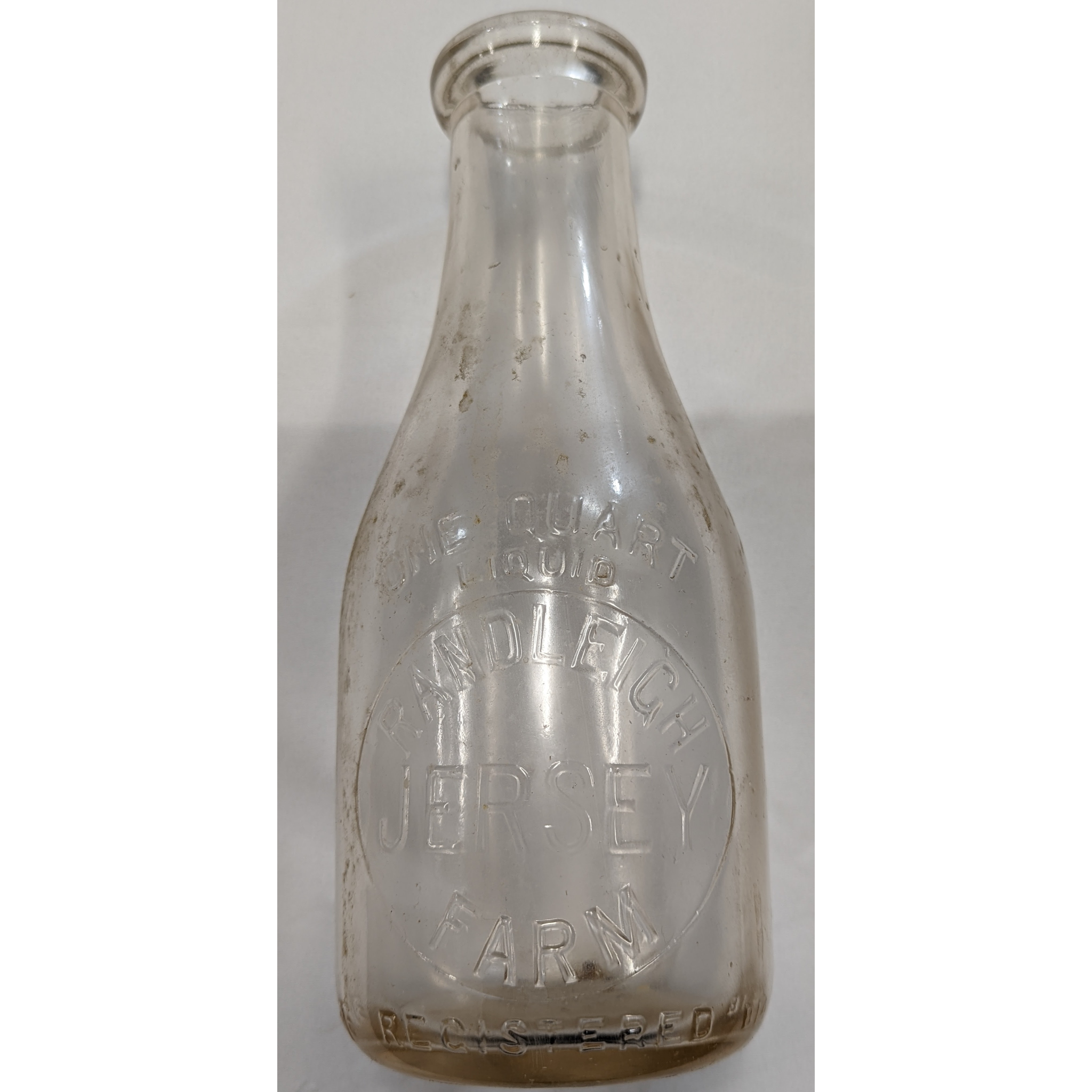 Vintage Randleigh Milk Bottle Furniture & Home Decor KW Consignment Inc. 31.25