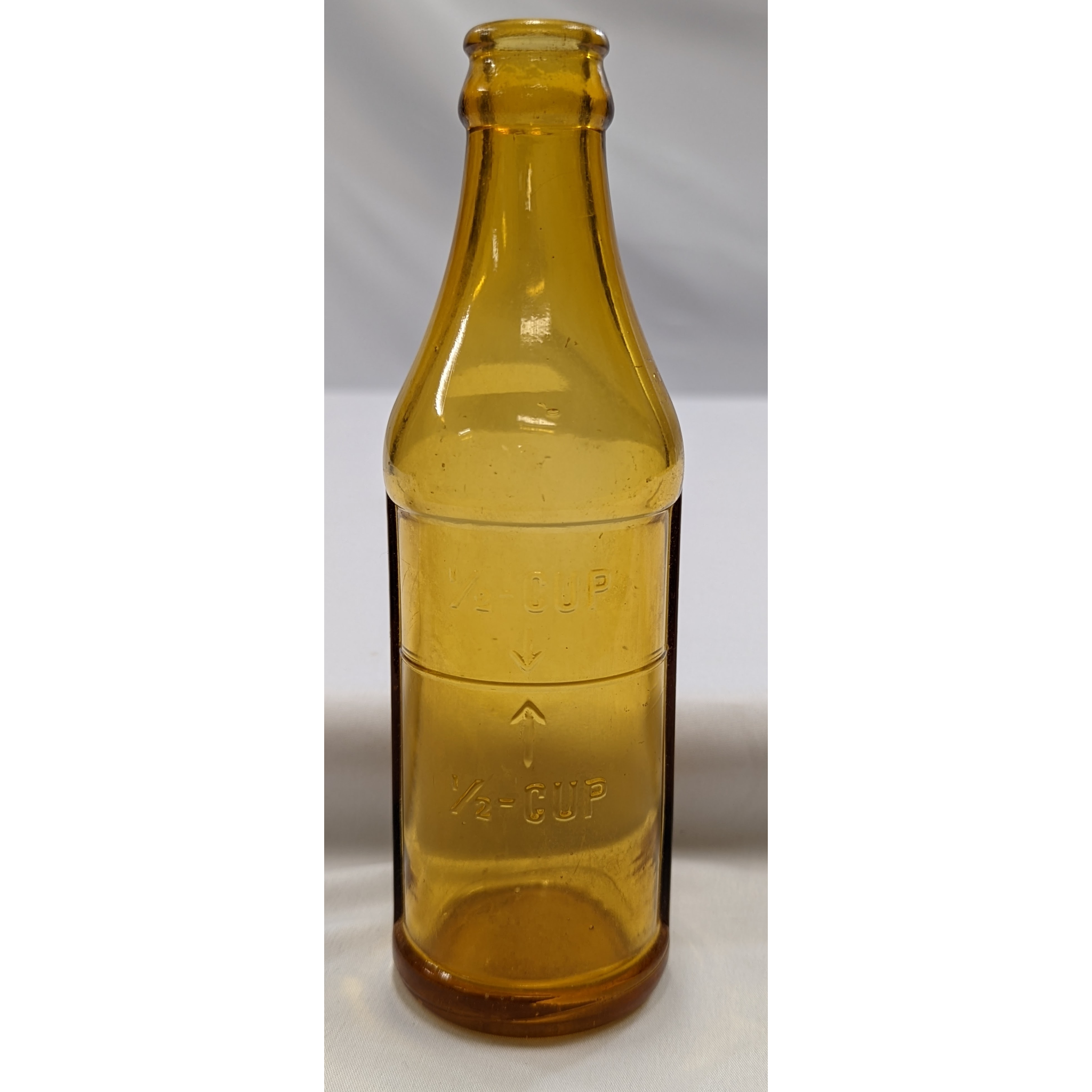 Vintage Amber 1/2 Cup Measuring Bottle Furniture & Home Decor KW Consignment Inc. 22.99