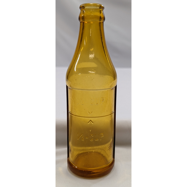 Vintage Amber 1/2 Cup Measuring Bottle Furniture & Home Decor KW Consignment Inc. 22.99