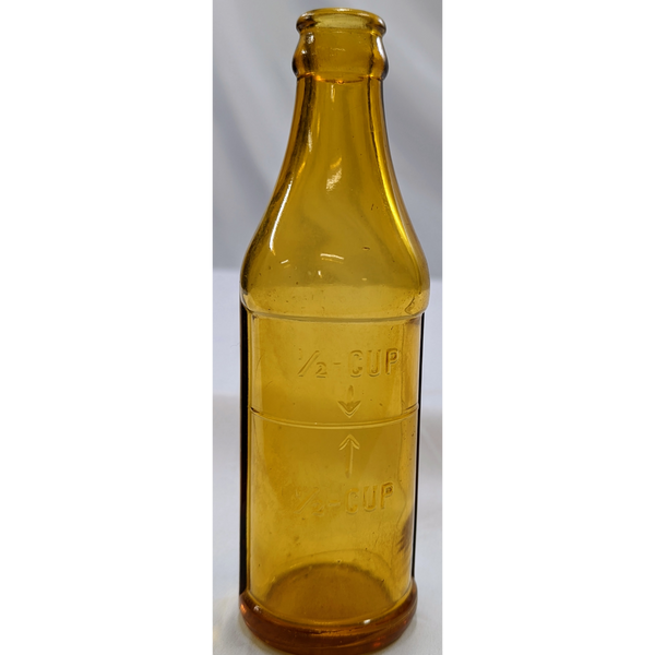 Vintage Amber 1/2 Cup Measuring Bottle Furniture & Home Decor KW Consignment Inc. 22.99