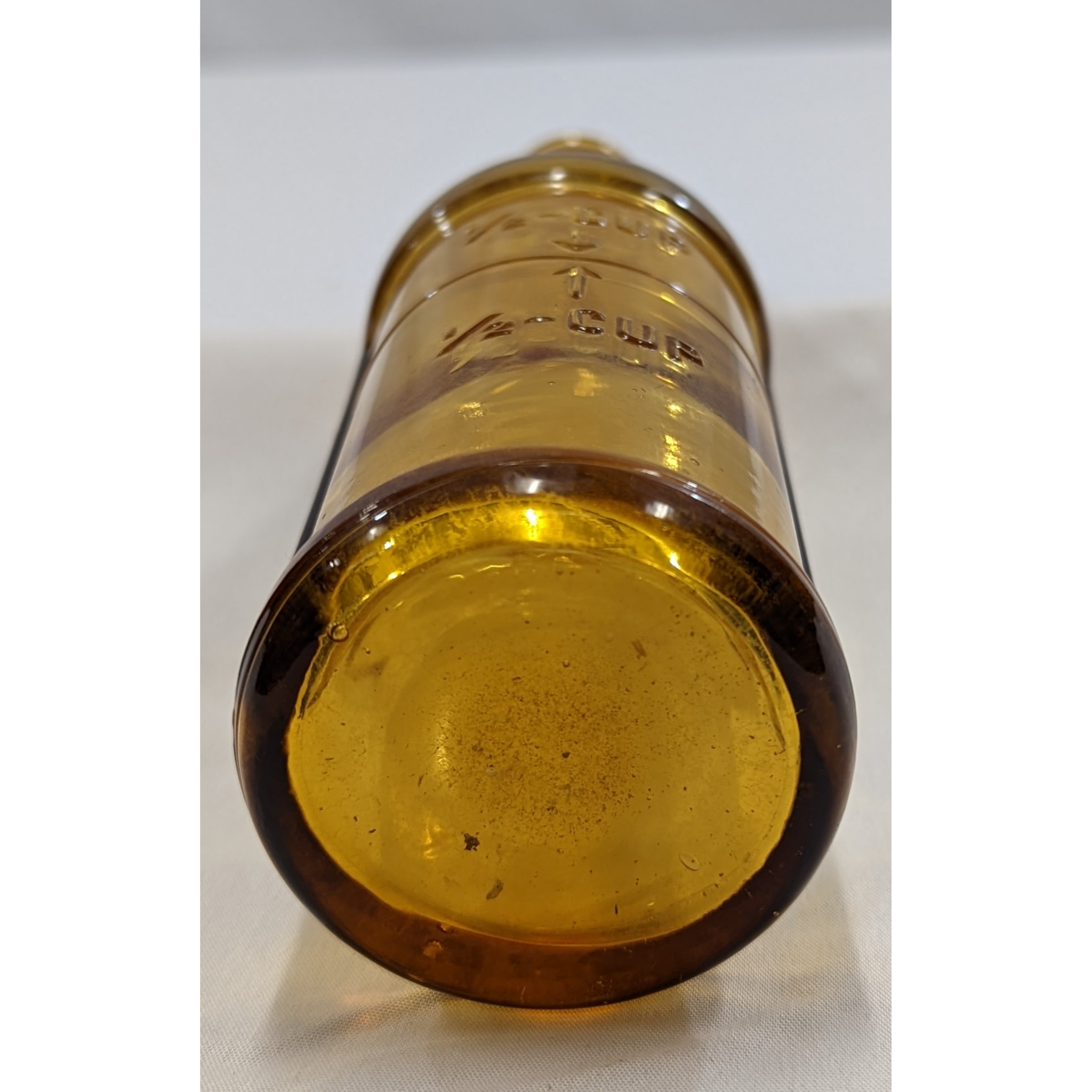 Vintage Amber 1/2 Cup Measuring Bottle Furniture & Home Decor KW Consignment Inc. 22.99