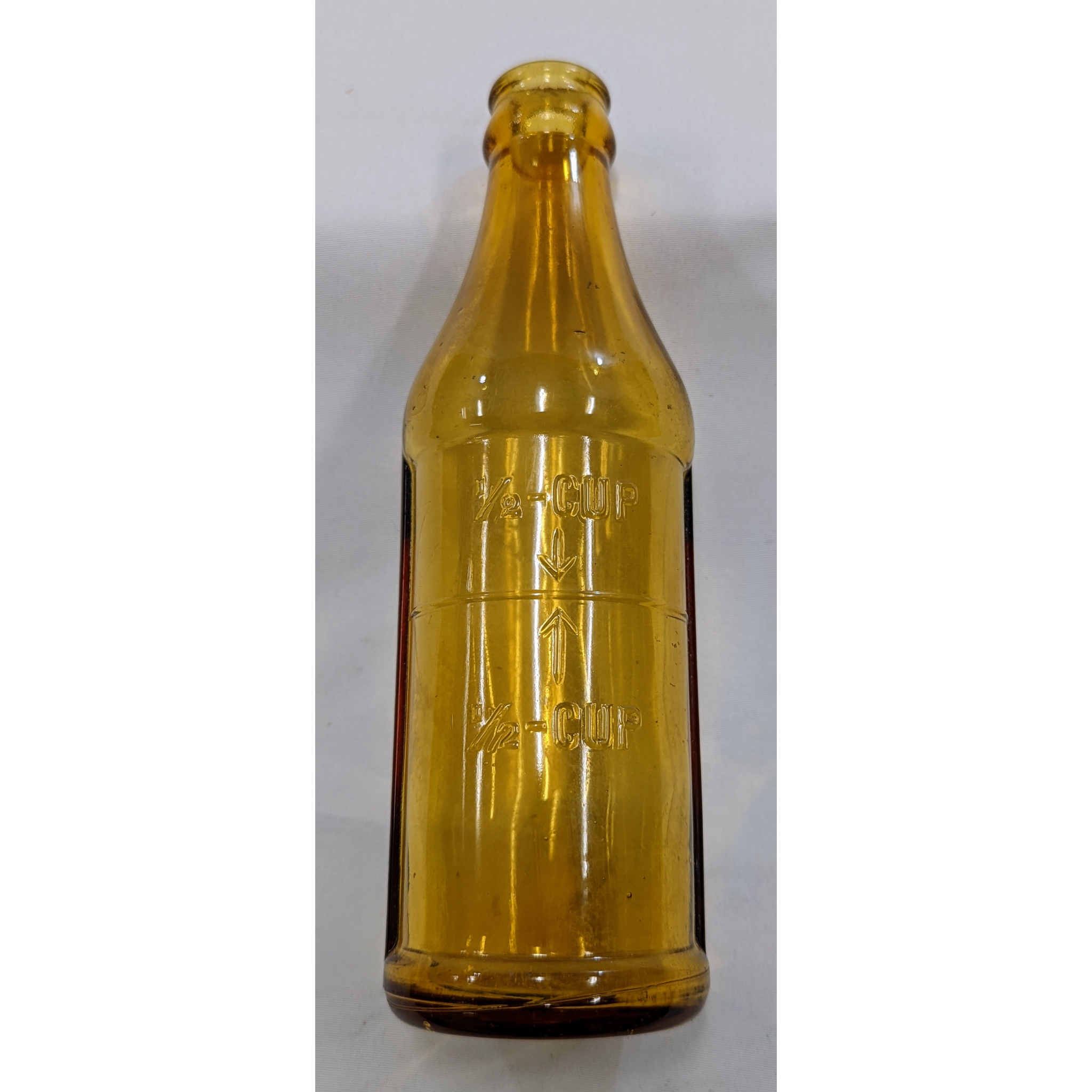 Vintage Amber 1/2 Cup Measuring Bottle Furniture & Home Decor KW Consignment Inc. 22.99