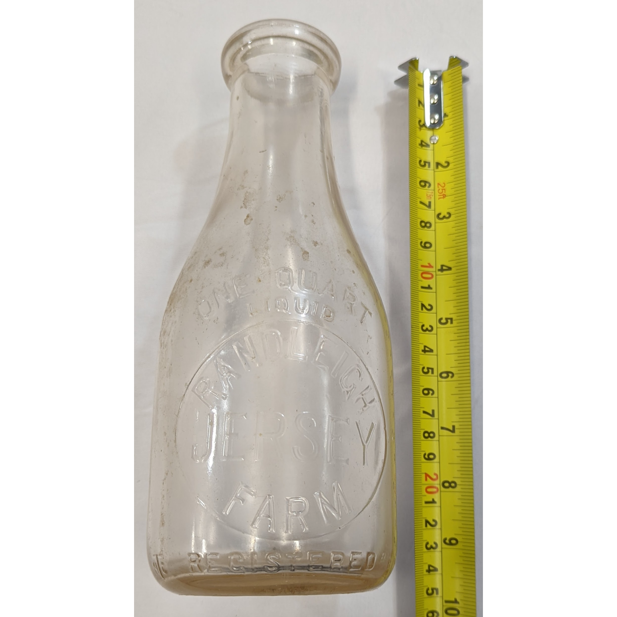 Vintage Randleigh Milk Bottle Furniture & Home Decor KW Consignment Inc. 31.25