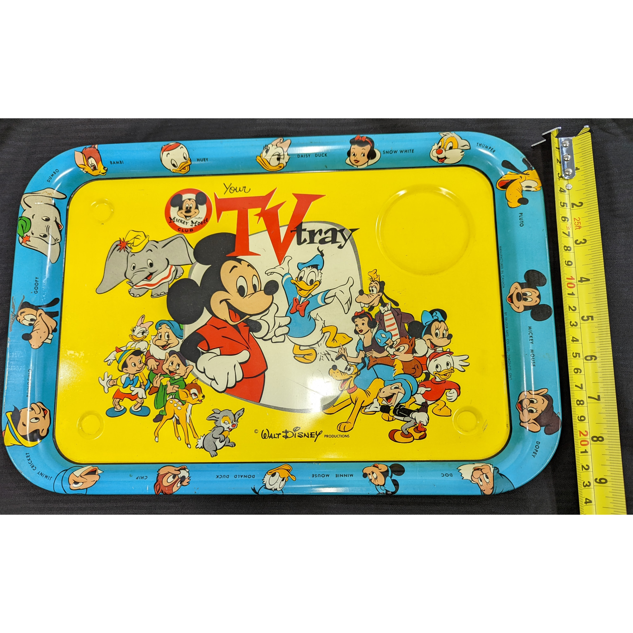 Rare Vintage 1950's Walt Disney TV Tray Furniture & Home Decor KW Consignment Inc. 219.00