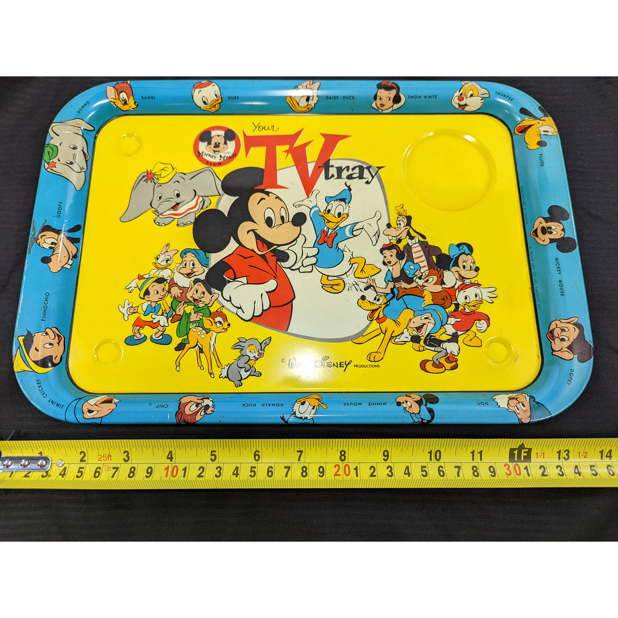 Rare Vintage 1950's Walt Disney TV Tray Furniture & Home Decor KW Consignment Inc. 219.00