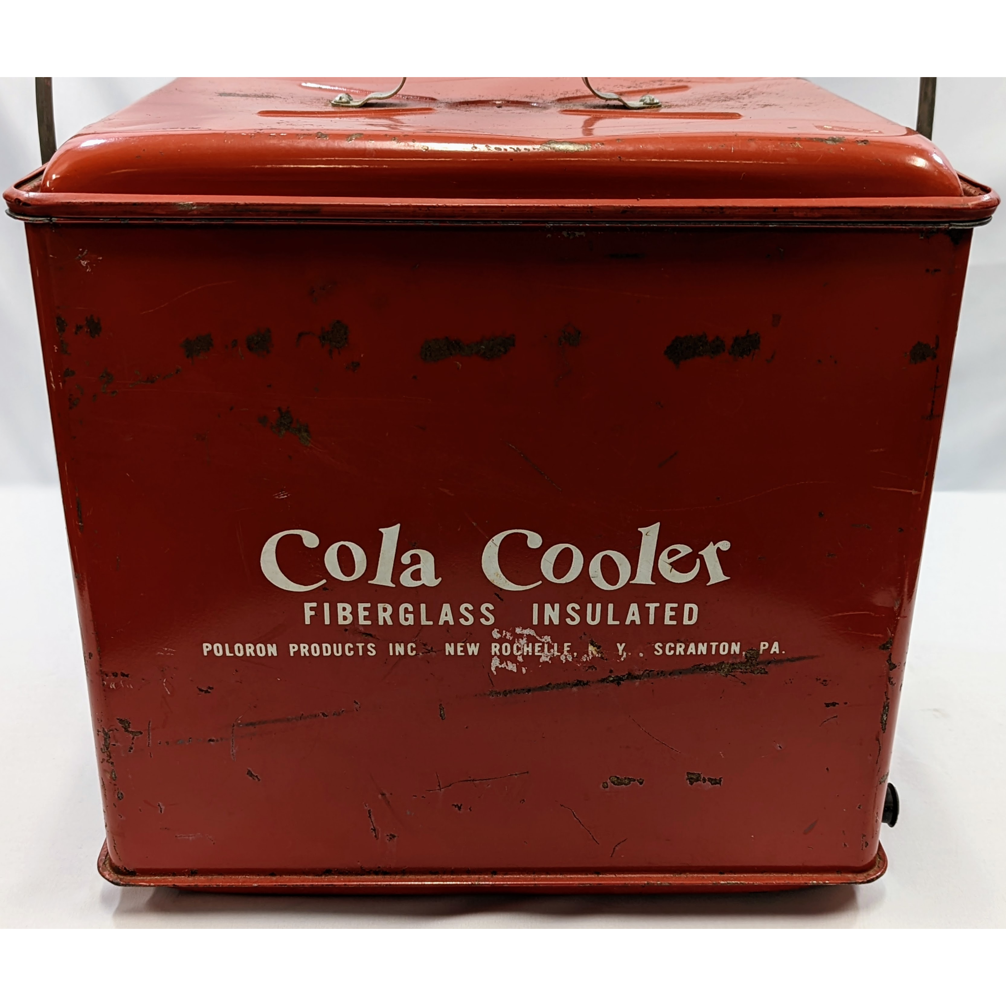 Red Coca-Cola Fiberglass Insulated Cooler Unique Finds KW Consignment Inc. 165.99