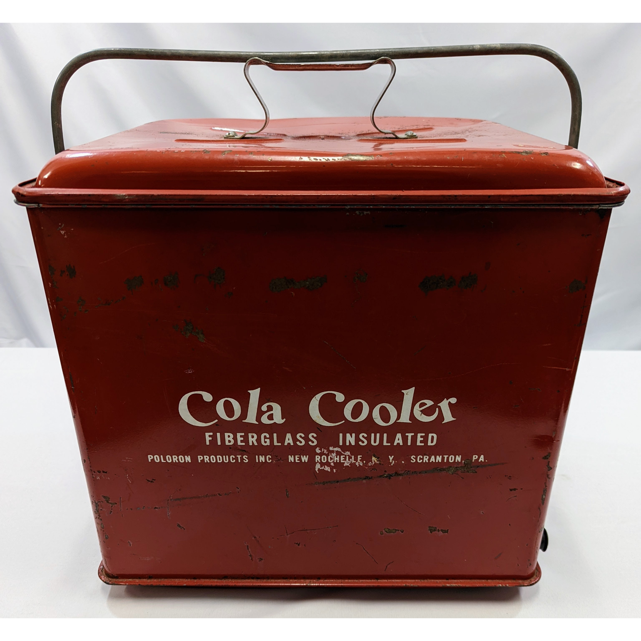 Red Coca-Cola Fiberglass Insulated Cooler Unique Finds KW Consignment Inc. 165.99