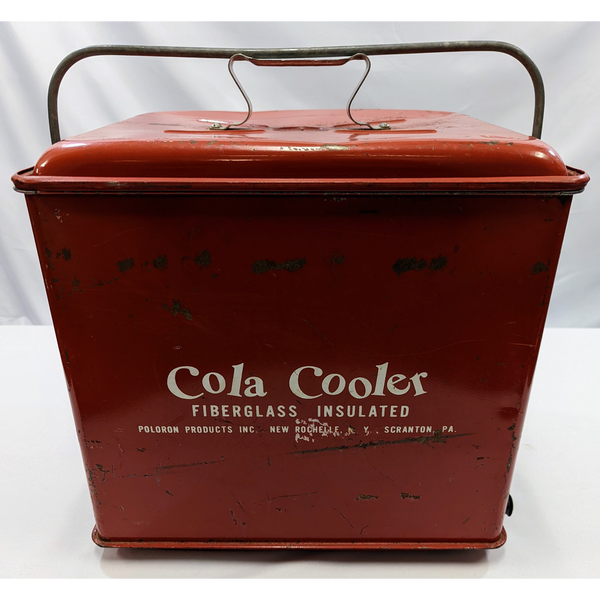 Red Coca-Cola Fiberglass Insulated Cooler Unique Finds KW Consignment Inc. 165.99