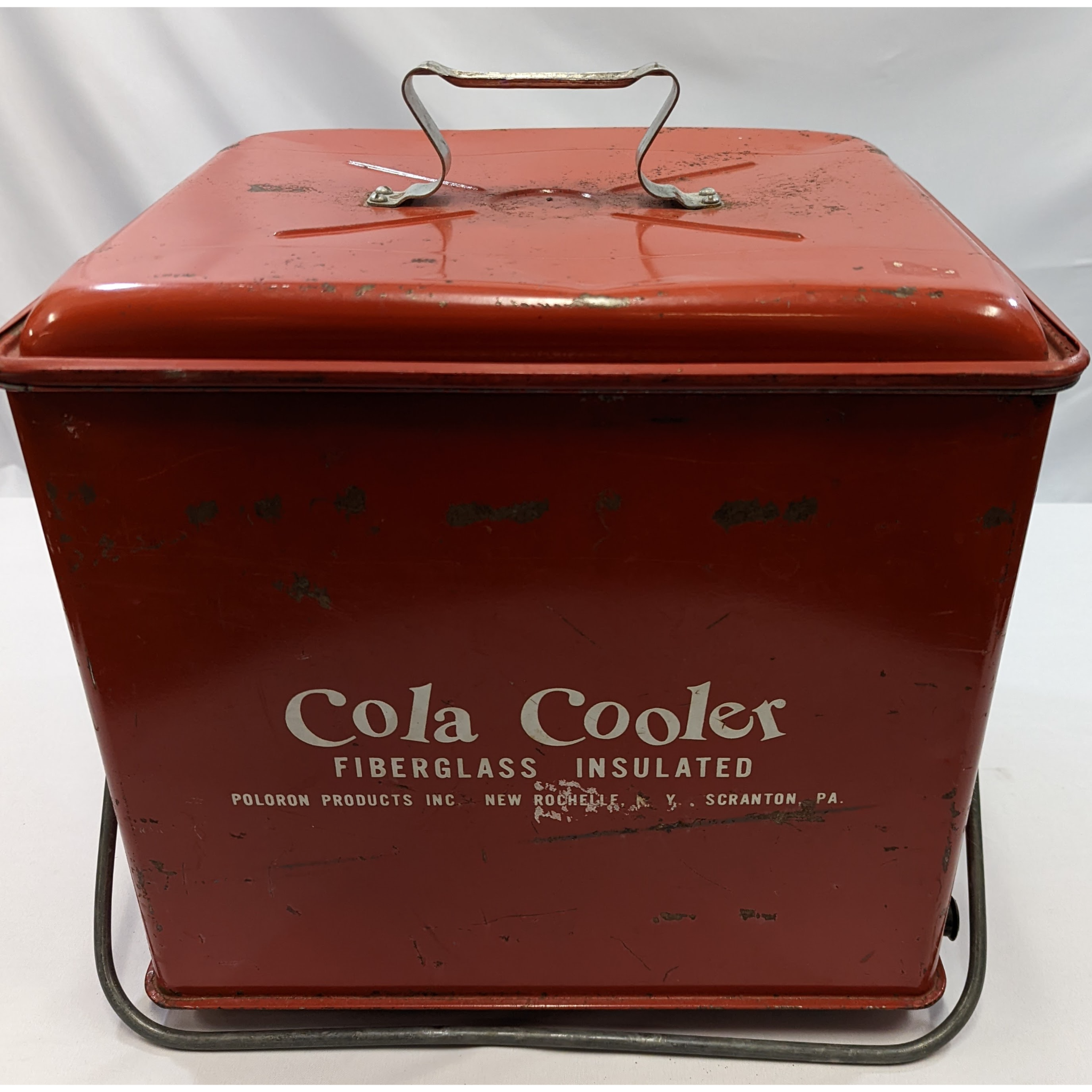 Red Coca-Cola Fiberglass Insulated Cooler Unique Finds KW Consignment Inc. 165.99