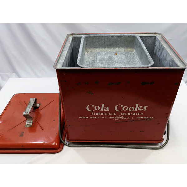 Red Coca-Cola Fiberglass Insulated Cooler Unique Finds KW Consignment Inc. 165.99