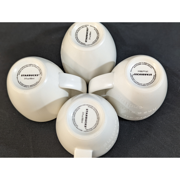 Starbucks Set of 4 Espresso Mugs Furniture & Home Decor KW Consignment Inc. 25.00
