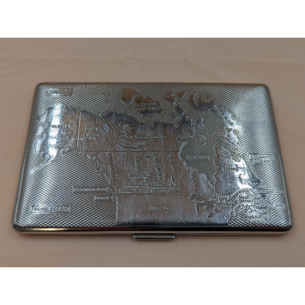 Vintage Cigarette Case with Map of Canada Furniture & Home Decor KW Consignment Inc. 125.00