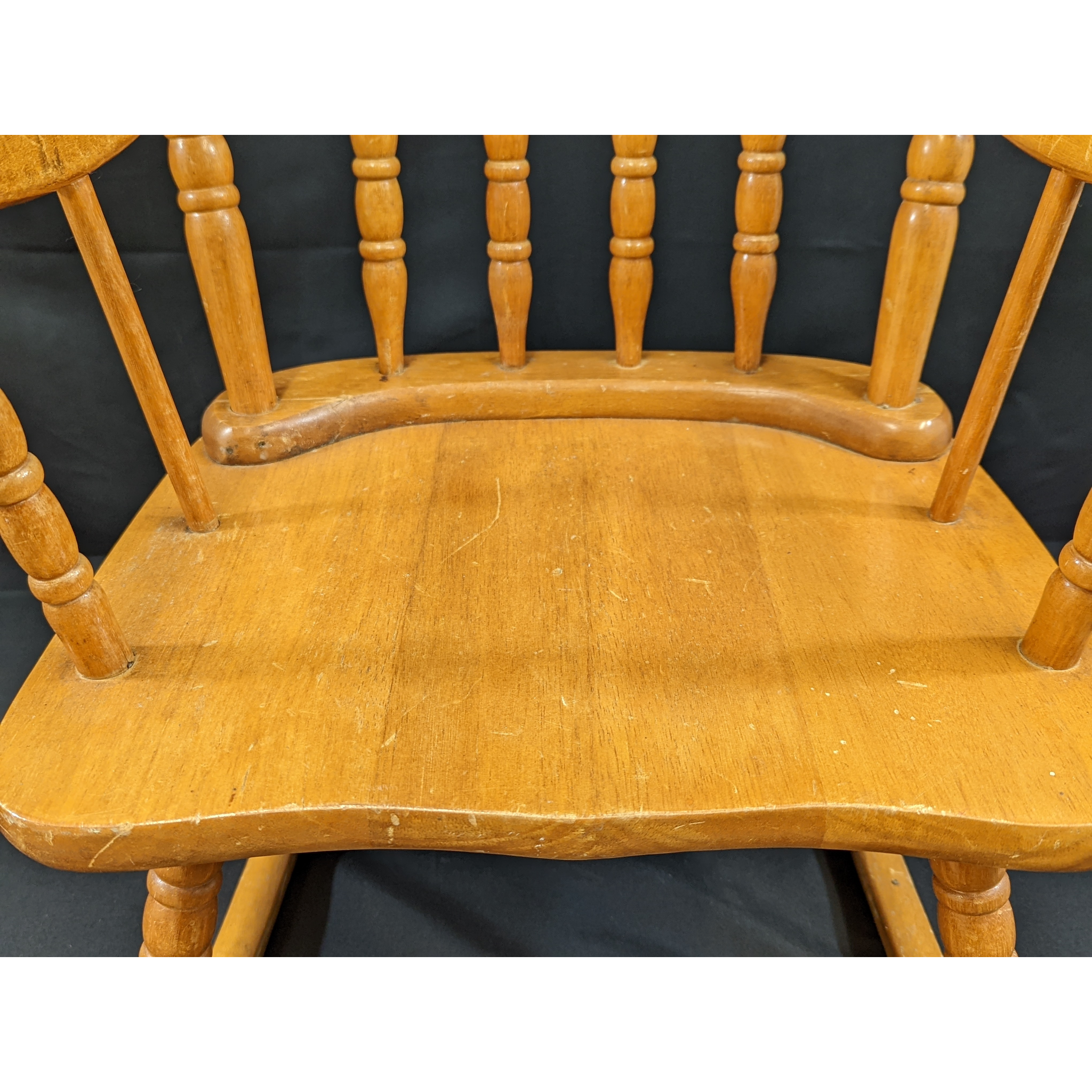 Vintage Jenny Lind Style Wooden Rocking Chair Furniture & Home Decor KW Consignment Inc. 200.00