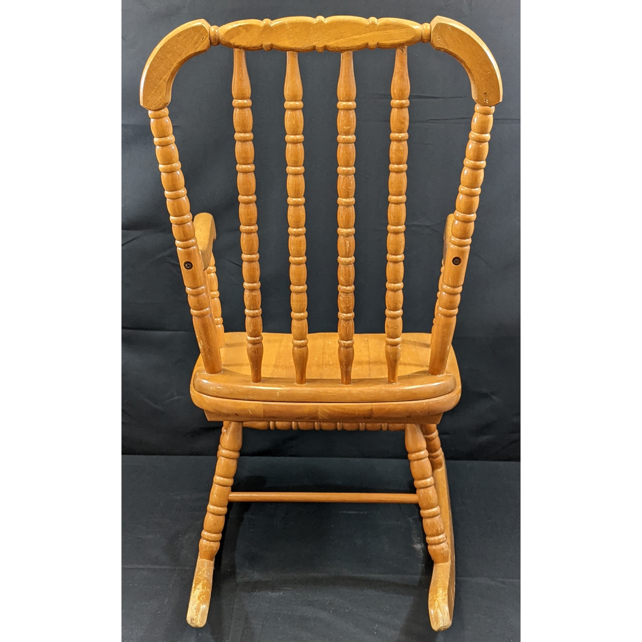 Vintage Jenny Lind Style Wooden Rocking Chair Furniture & Home Decor KW Consignment Inc. 200.00