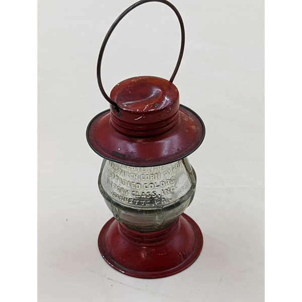 Vintage Red Lantern Candy Container Jeannette PA Furniture & Home Decor KW Consignment Inc. 22.50