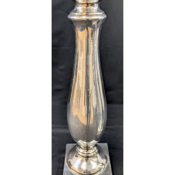 Set of 2 Silver Vintage Candle Holders Furniture & Home Decor KW Consignment Inc. 70.00
