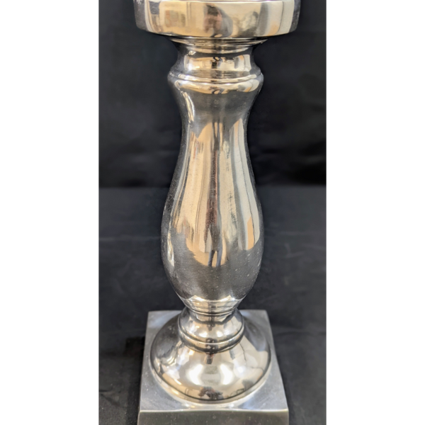 Set of 2 Silver Vintage Candle Holders Furniture & Home Decor KW Consignment Inc. 70.00